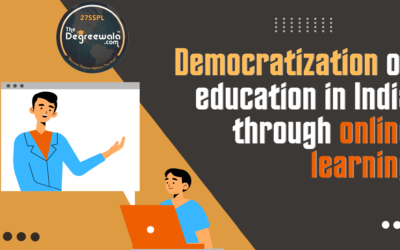 Democratization of education in India through online learning